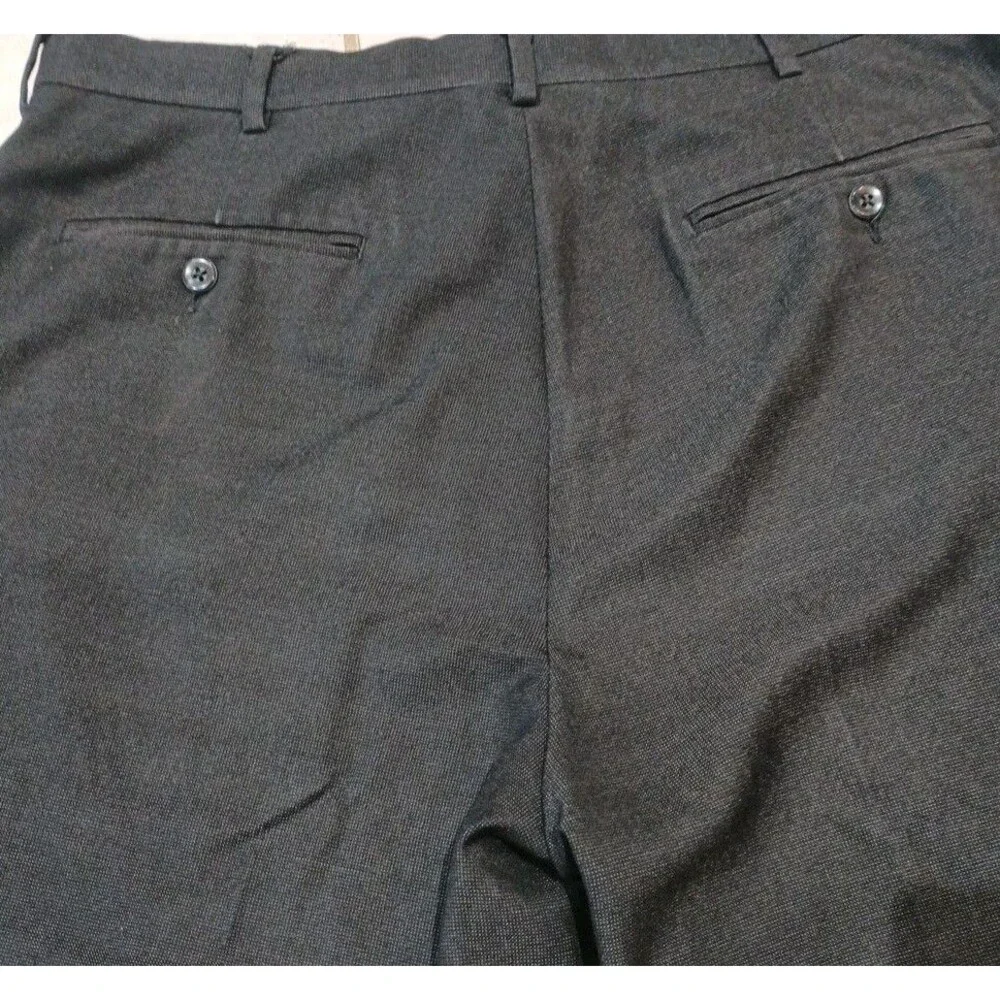 Perry Ellis Portfolio Dress Pants Mens 34x29 Black Modern Fit Flex Stretch‎